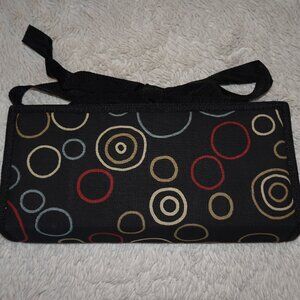 10" x 4.25" x 1.5" folded jewelry travel case (10" x 9.5" unfolded)